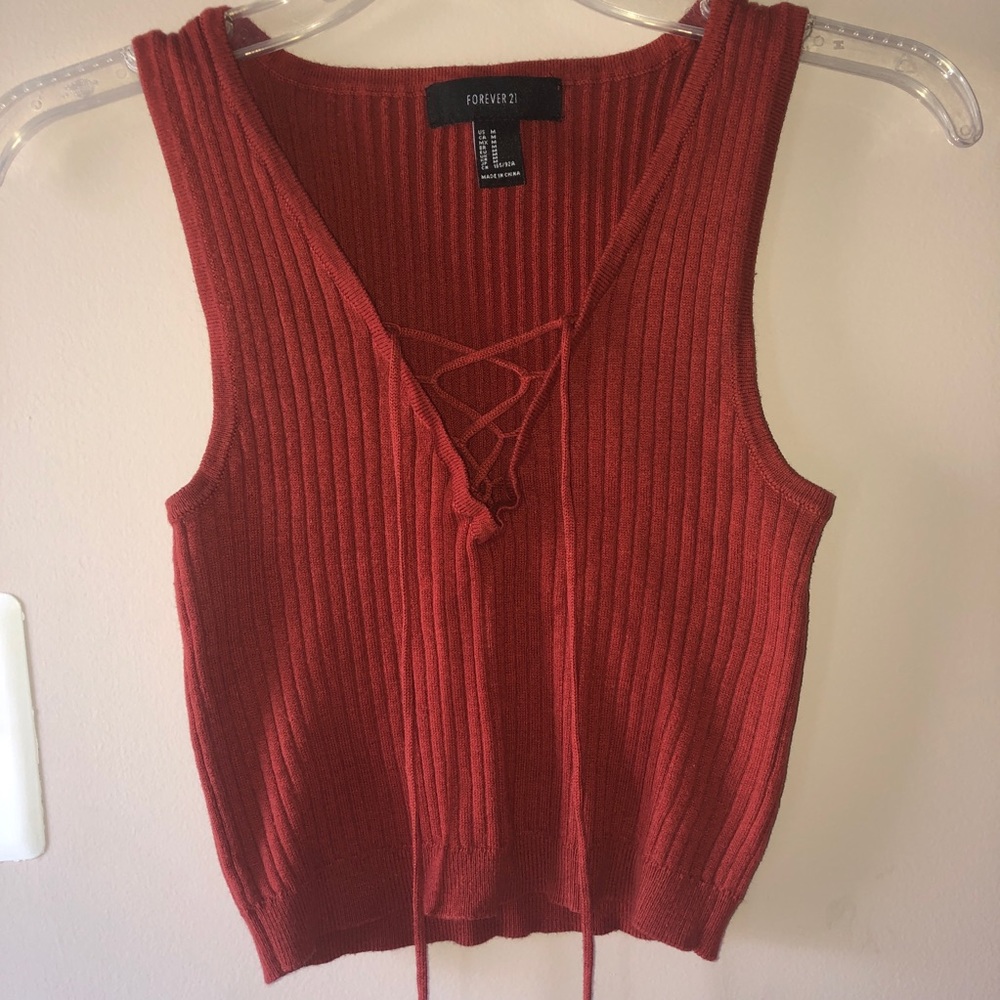 Knit Tie Top